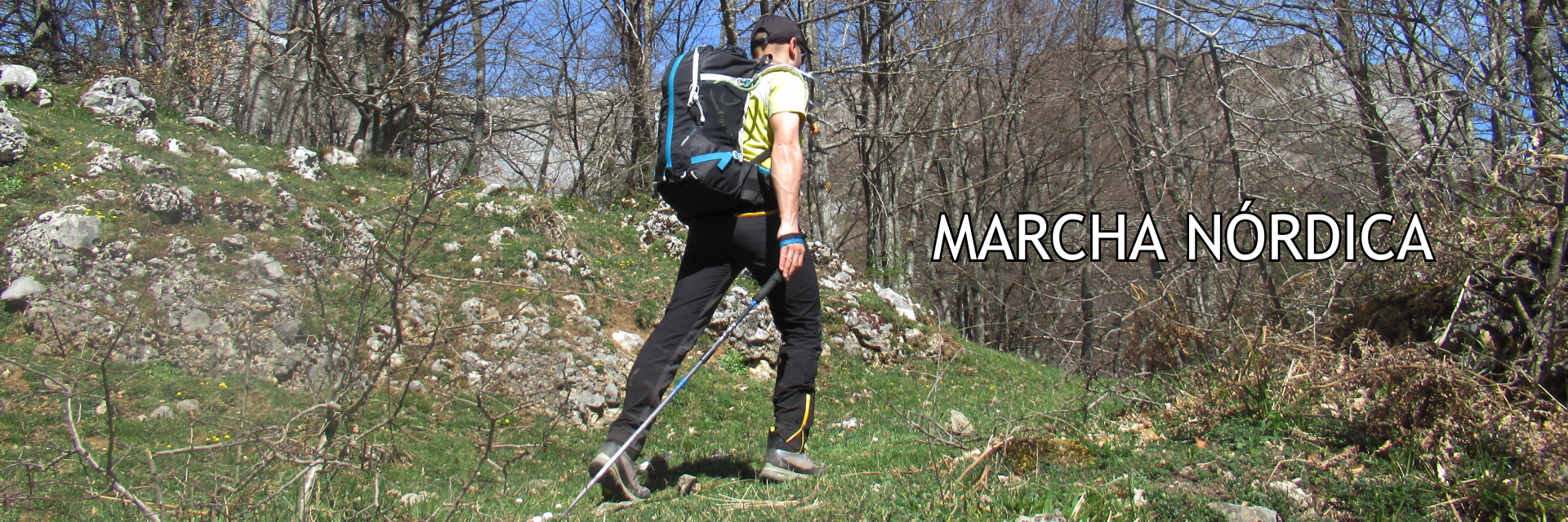 Actividad de marcha nórdica en Picos de Europa, Liébana, Cantabria